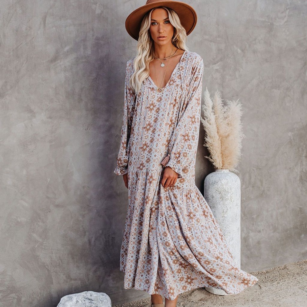 Firenze Printed Boho Maxi Dress